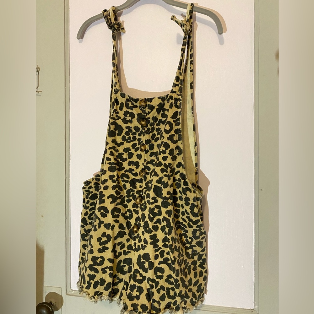 princess polly cheetah overalls